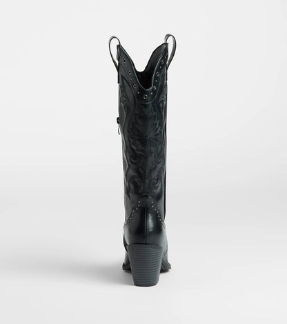 Back In The West Studded Cowboy Boots