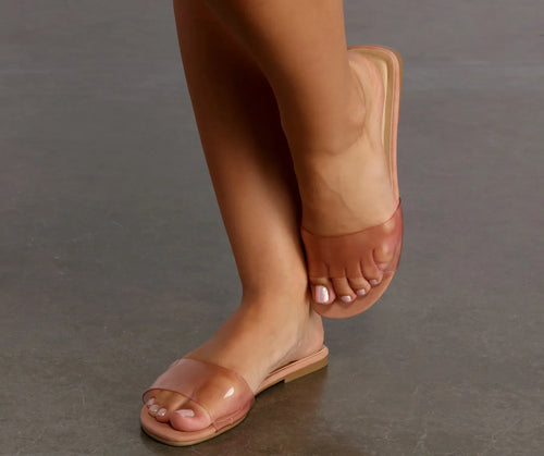 At Ease Simple Clear Sandals