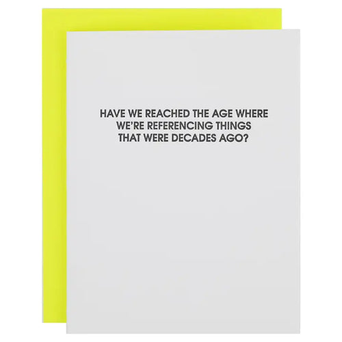 Referencing Decades Card