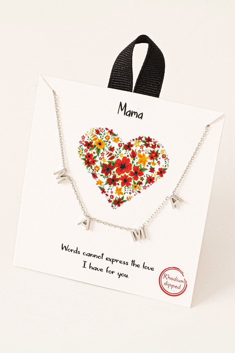 Mama Pendant Necklace