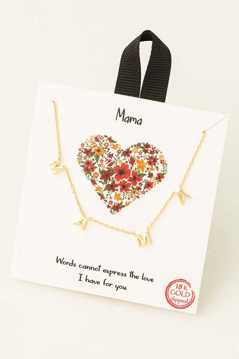 Mama Pendant Necklace