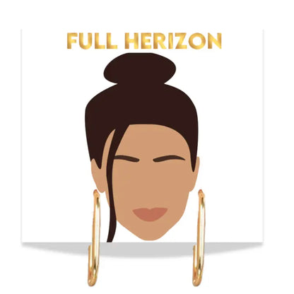 Hope Gold Minimalistic Oval Hoops
