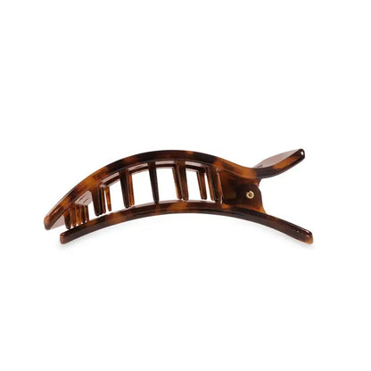 Medium Flat Rectangle Hair Clip (Tortoise)