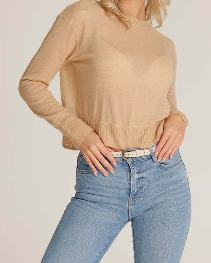 Chloe | Vintage Studded Skinny Belt