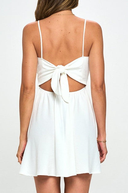 Joelle Tie Mini Dress