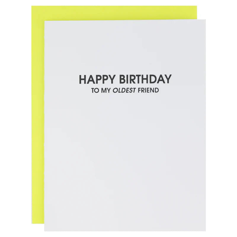 Oldest Friend Birthday Card