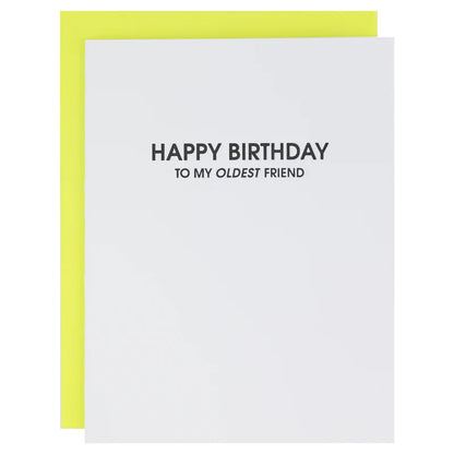 Oldest Friend Birthday Card