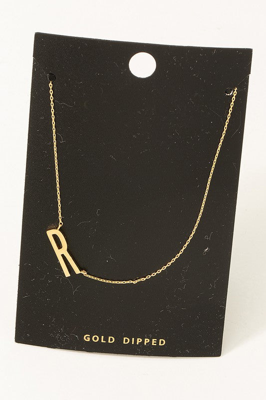 Gold Initial Necklace
