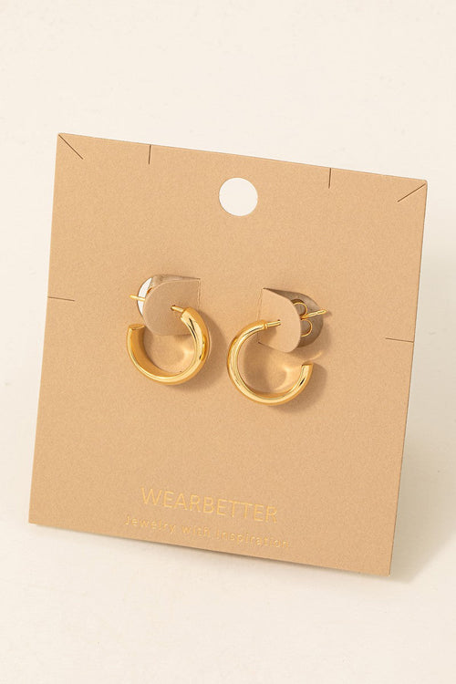 Golden Glow Hoops
