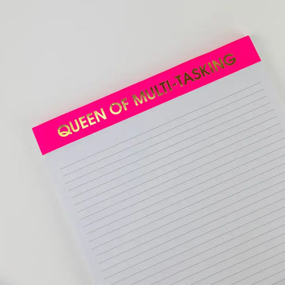 Queen Of Multi-Tasking Large Notepad