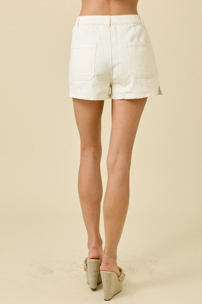 Red Zone Denim Shorts