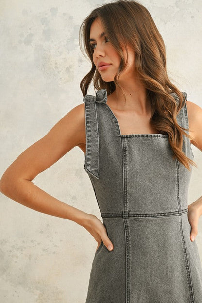 Midnight Denim Mini Dress