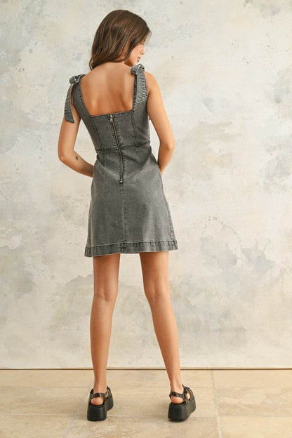 Midnight Denim Mini Dress