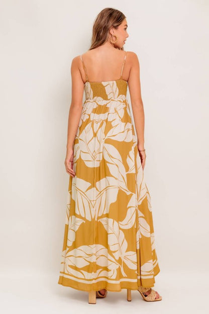Golden Tropics Maxi Dress