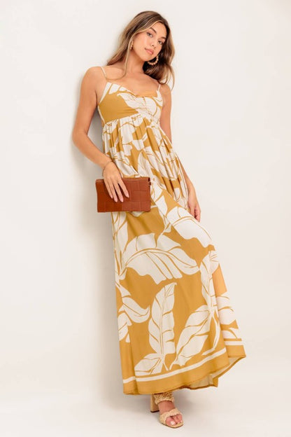 Golden Tropics Maxi Dress
