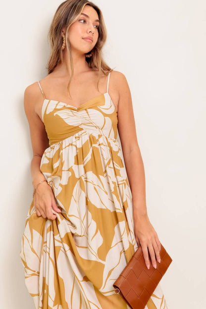 Golden Tropics Maxi Dress
