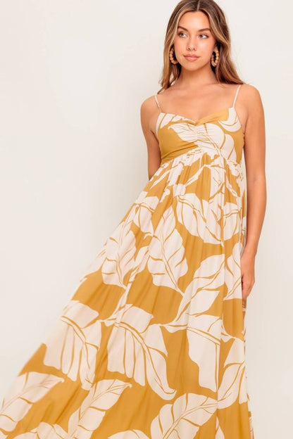 Golden Tropics Maxi Dress