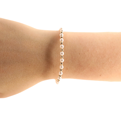 Luci Pearl Gold Bracelet