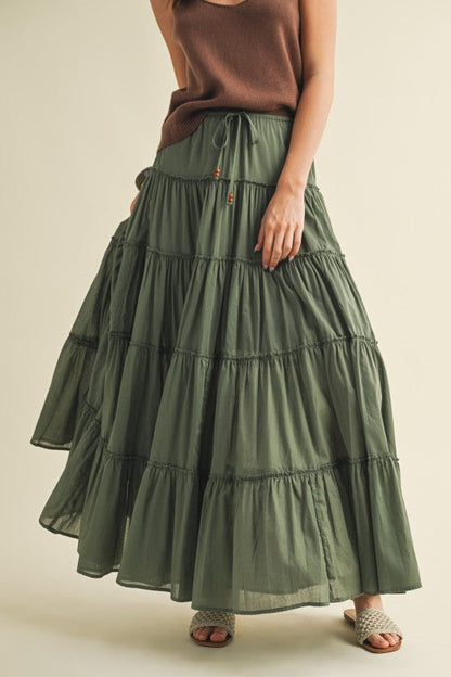 Falling Behind Maxi Skirt