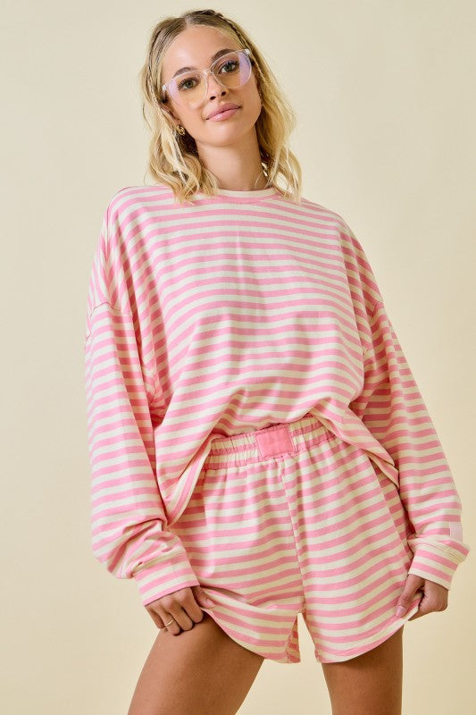 Good Vibes Striped Shorts