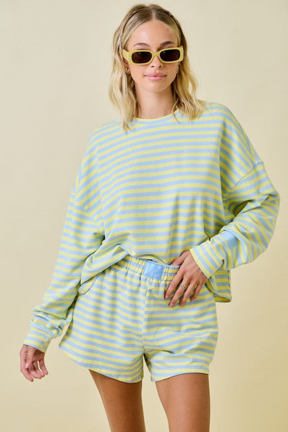 Good Vibes Striped Shorts