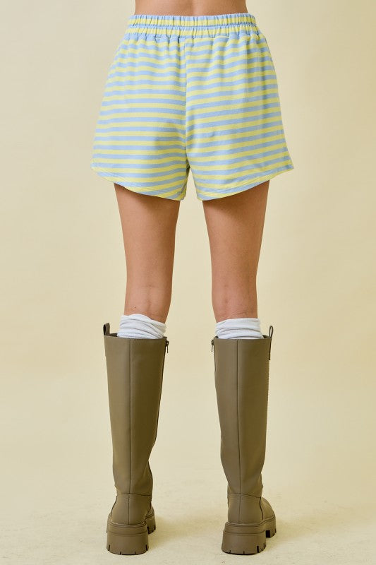 Good Vibes Striped Shorts