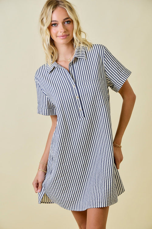 Logan Striped Mini Dress