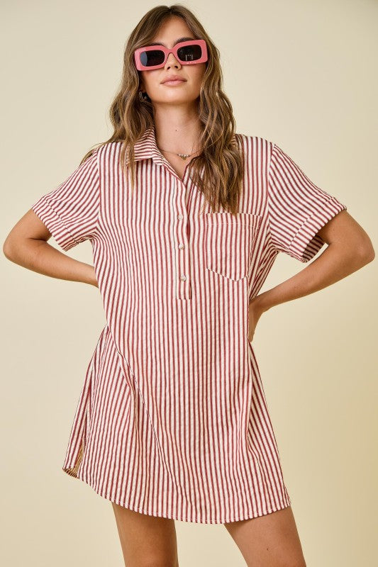 Logan Striped Mini Dress