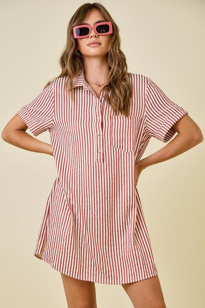 Logan Striped Mini Dress