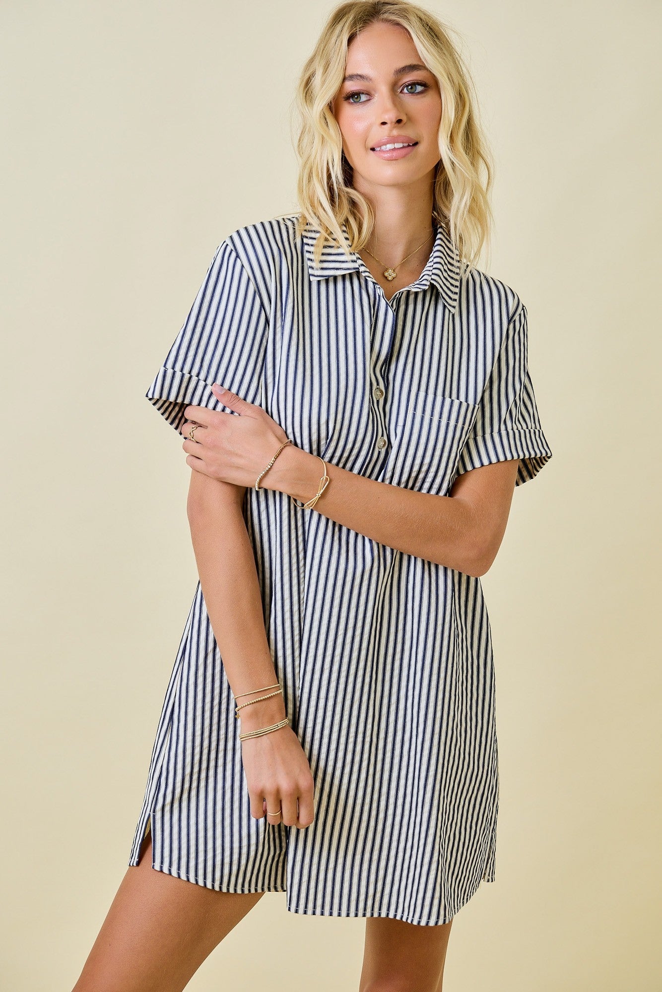 Logan Striped Mini Dress