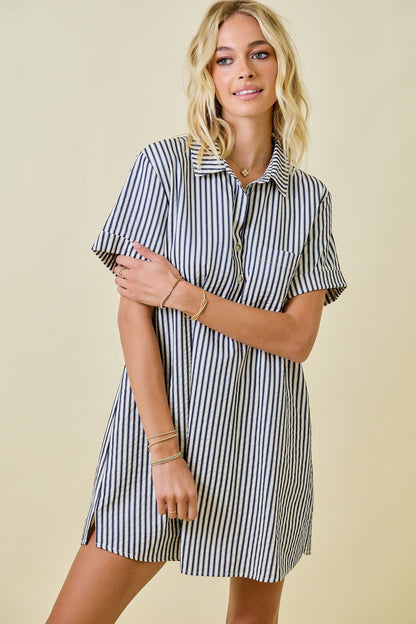Logan Striped Mini Dress