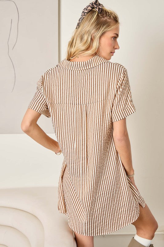 Logan Striped Mini Dress