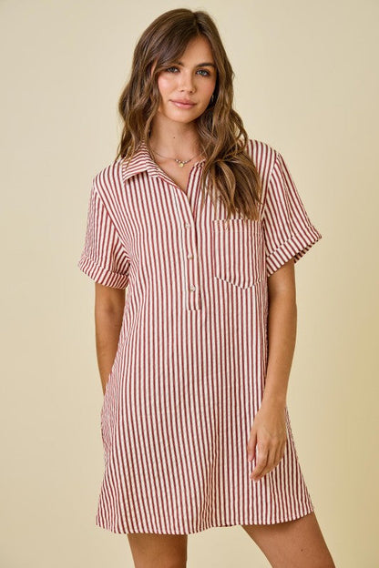 Logan Striped Mini Dress