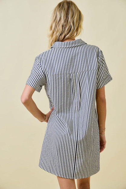Logan Striped Mini Dress