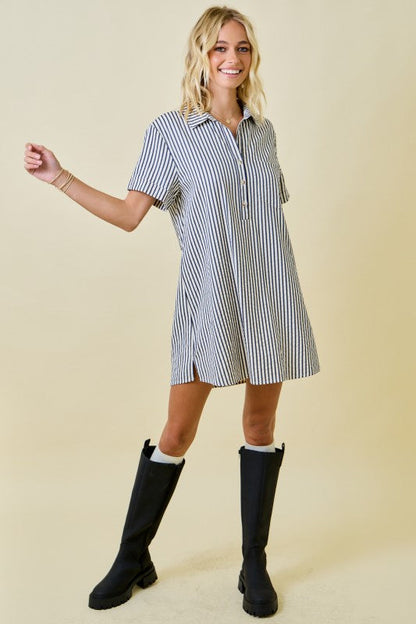 Logan Striped Mini Dress
