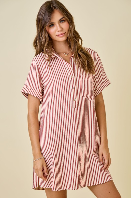 Logan Striped Mini Dress
