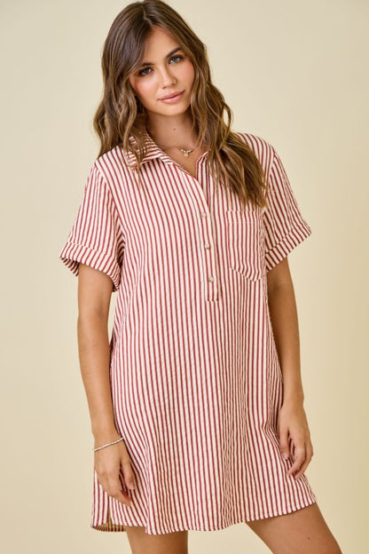 Logan Striped Mini Dress