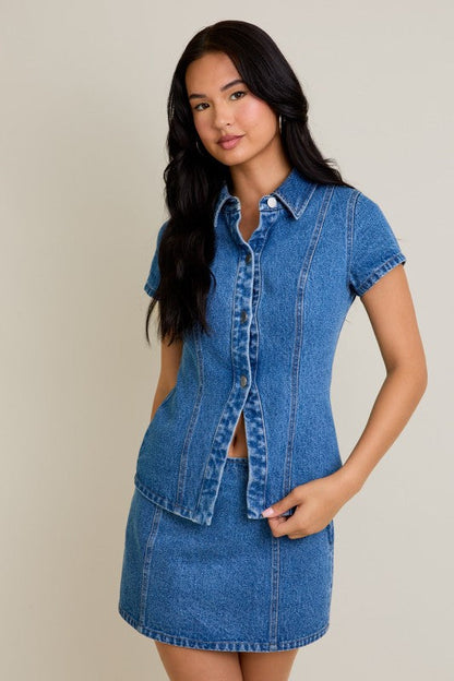 Nova Denim Top