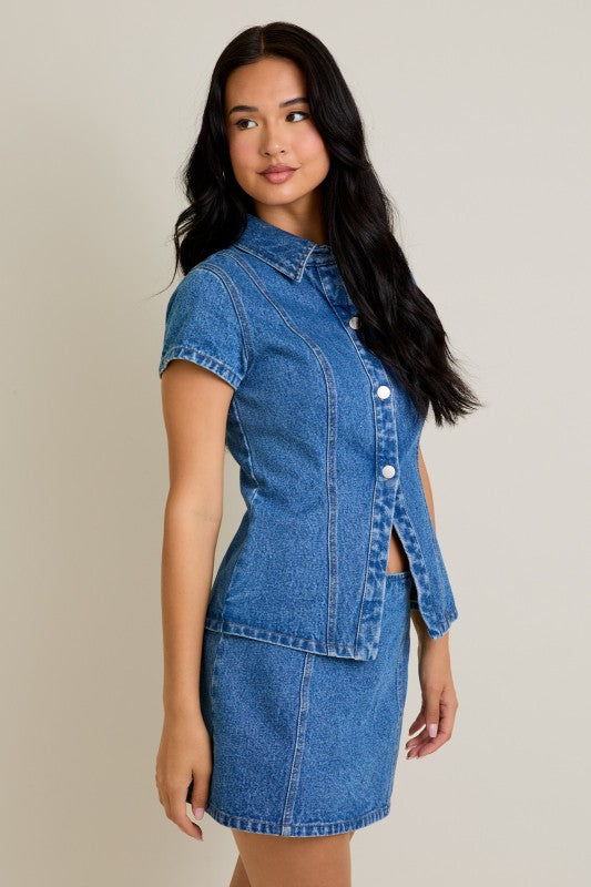 Nova Denim Top