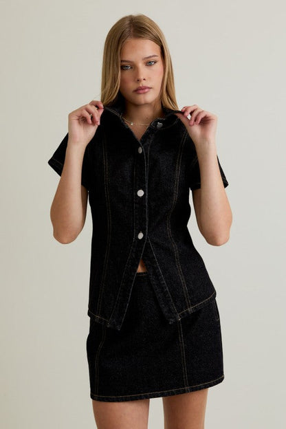 Nova Denim Top