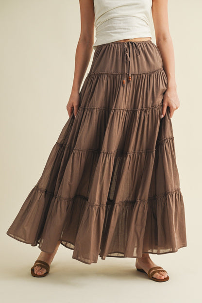 Falling Behind Maxi Skirt