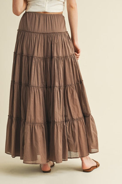 Falling Behind Maxi Skirt