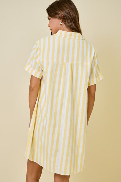 Maine Striped Mini Dress