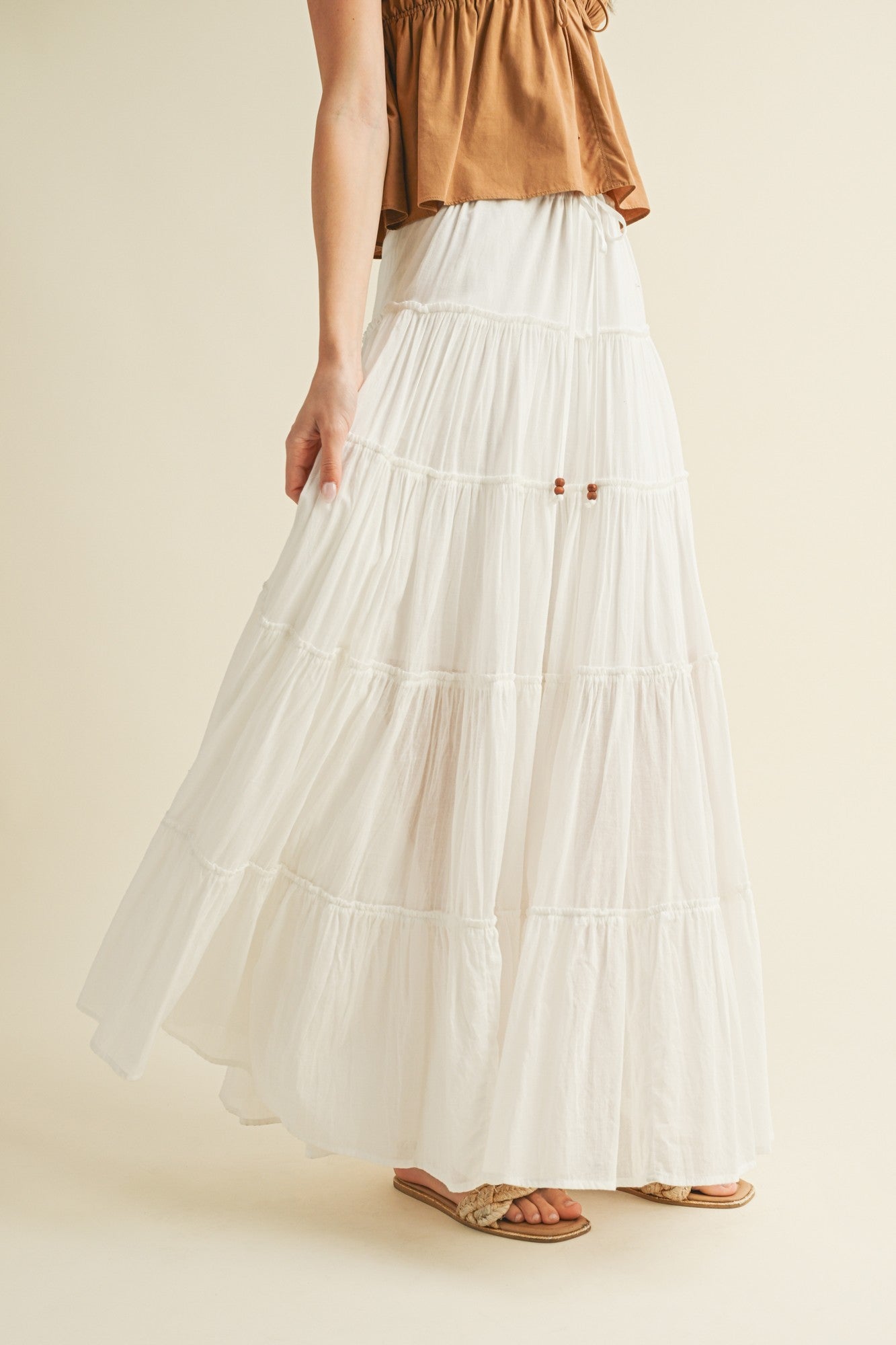 Falling Behind Maxi Skirt
