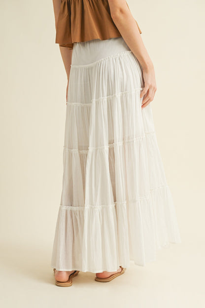 Falling Behind Maxi Skirt