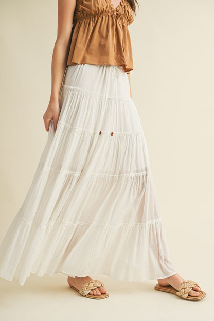 Falling Behind Maxi Skirt