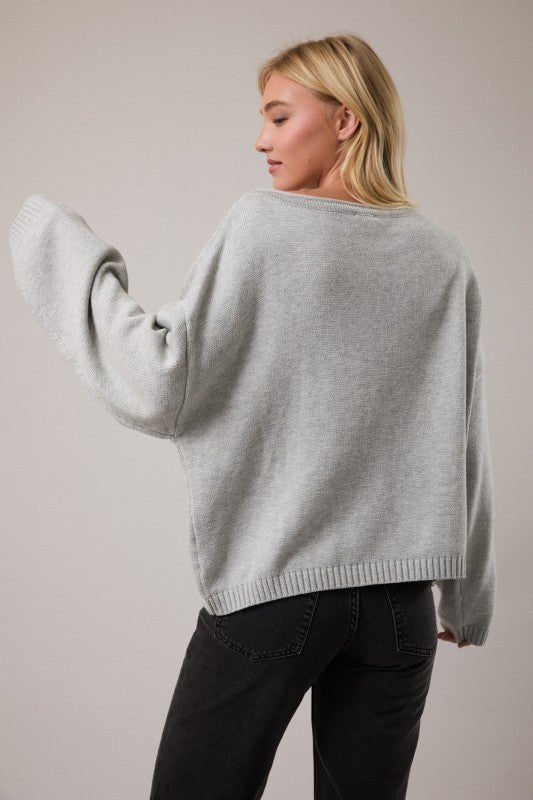 Rainy Days Knit Sweater