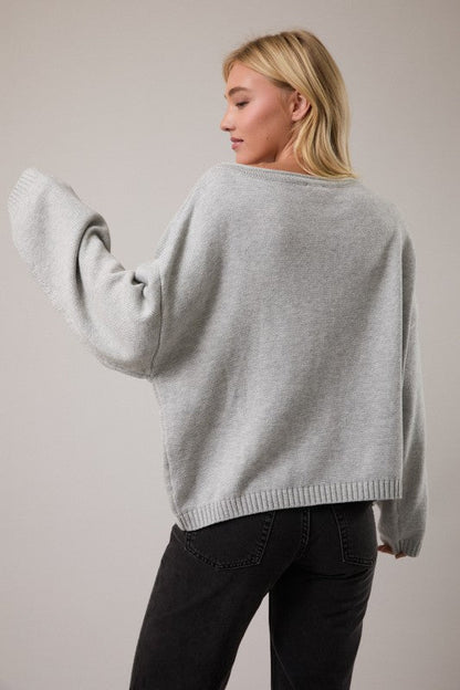 Rainy Days Knit Sweater
