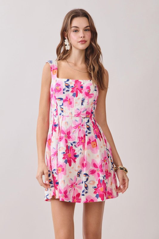 Leila Floral Mini Dress