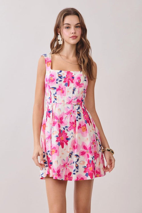 Leila Floral Mini Dress